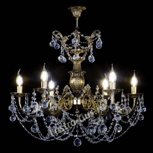 Люстра бронзовая Делия №6 шар в Сочи Гусь Хрустальный