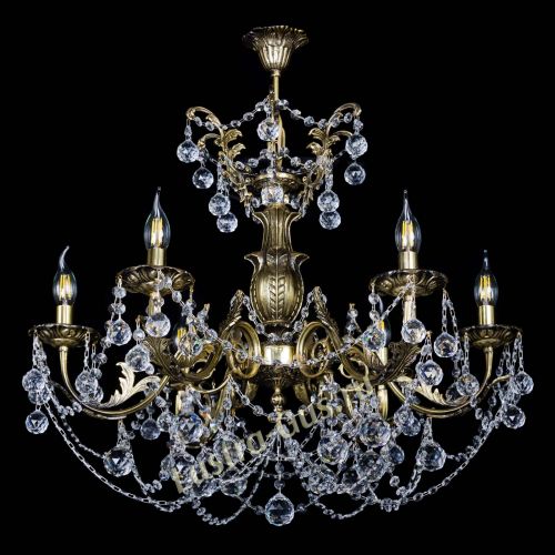 Люстра бронзовая Делия №6 шар в Сочи Гусь Хрустальный