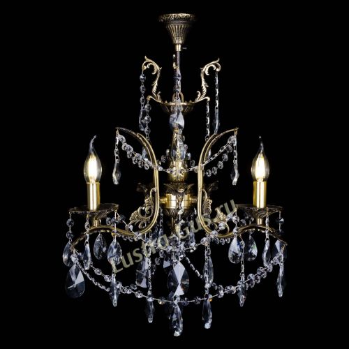 Бронзовая люстра Гелла №3 лучик в Сочи Гусь Хрустальный