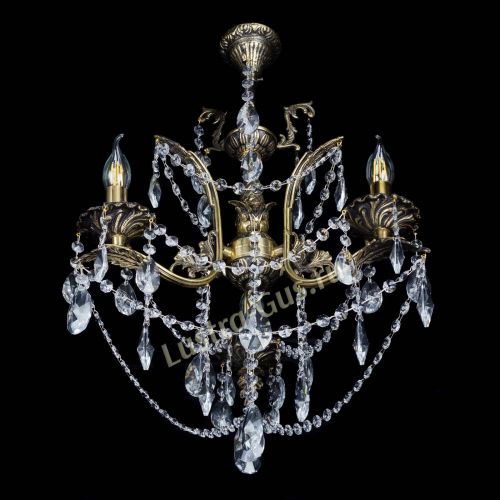 Бронзовая люстра Гелла №3 лучик в Сочи Гусь Хрустальный