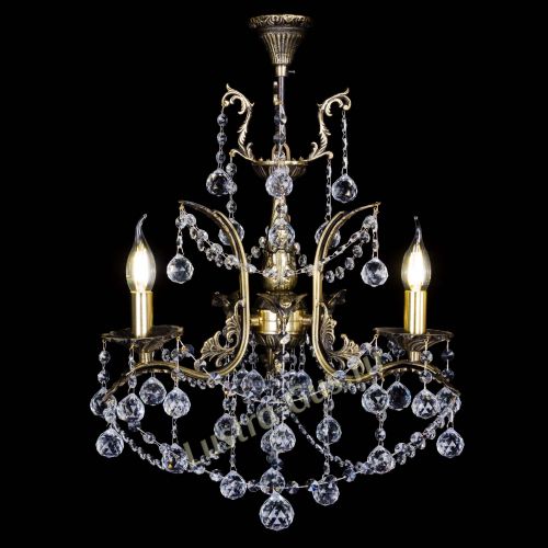 Бронзовая люстра Гелла №3 шар в Сочи Гусь Хрустальный