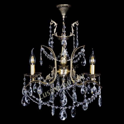 Бронзовая люстра Гелла №3 журавлик в Сочи Гусь Хрустальный