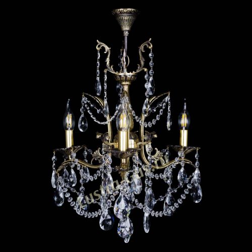 Бронзовая люстра Гелла №3 журавлик в Сочи Гусь Хрустальный