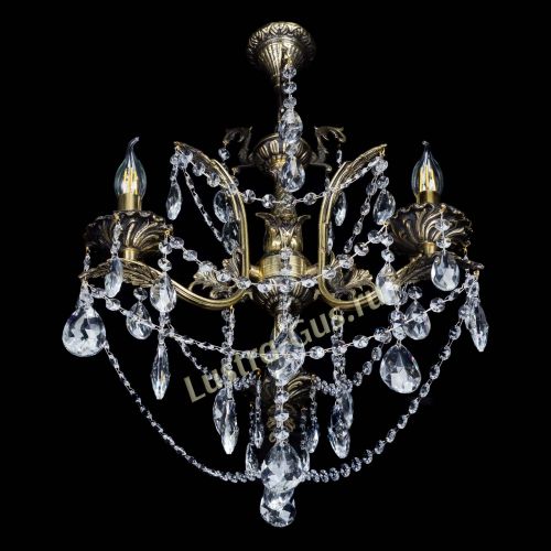 Бронзовая люстра Гелла №3 журавлик в Сочи Гусь Хрустальный