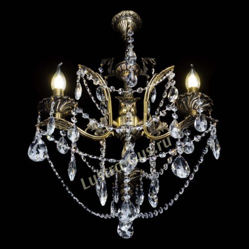 Бронзовая люстра Гелла №3 журавлик в Сочи Гусь Хрустальный