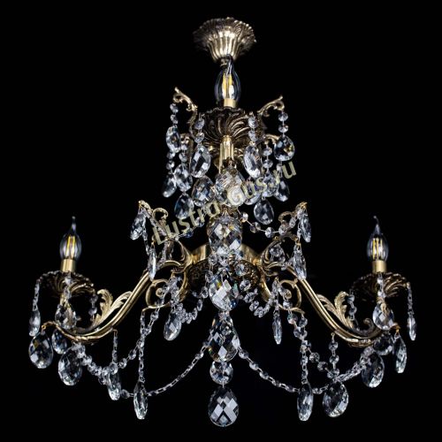 Люстра бронзовая Кассандра №3 баден в Сочи Гусь Хрустальный