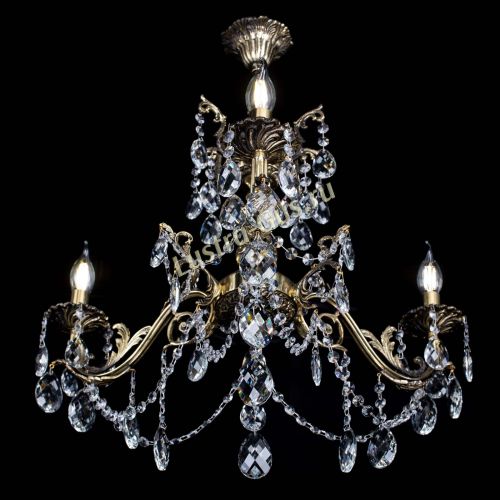 Люстра бронзовая Кассандра №3 баден в Сочи Гусь Хрустальный