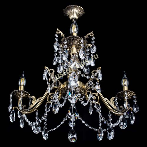 Люстра бронзовая Кассандра №3 лучик в Сочи Гусь Хрустальный