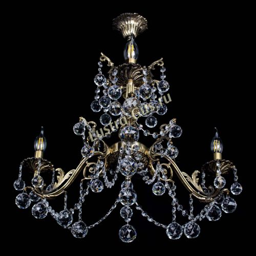 Люстра бронзовая Кассандра №3 шар в Сочи Гусь Хрустальный