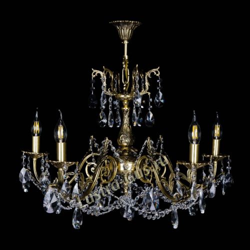 Бронзовая люстра Кассандра №5 лучик в Сочи Гусь Хрустальный