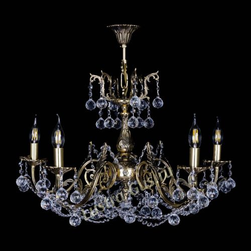 Бронзовая люстра Кассандра №5 шар в Сочи Гусь Хрустальный