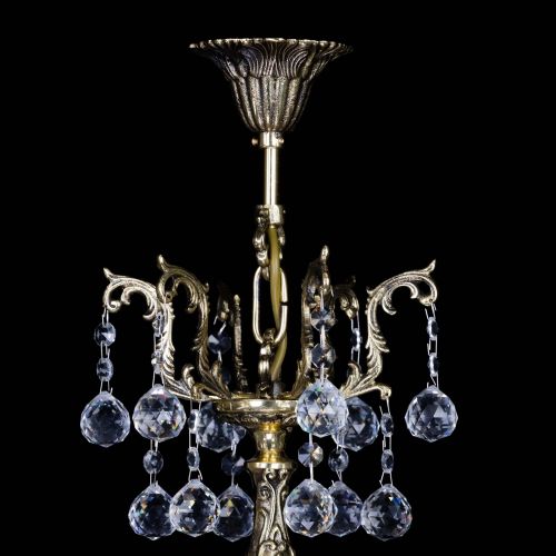 Бронзовая люстра Кассандра №5 шар в Сочи Гусь Хрустальный