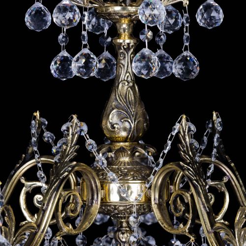 Бронзовая люстра Кассандра №5 шар в Сочи Гусь Хрустальный