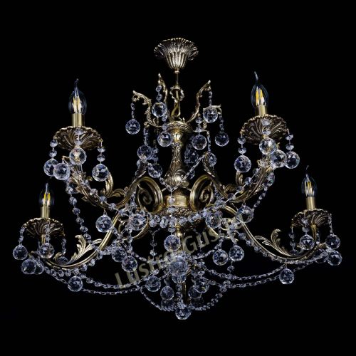 Бронзовая люстра Кассандра №5 шар в Сочи Гусь Хрустальный