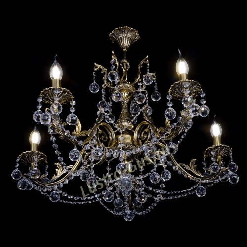 Бронзовая люстра Кассандра №5 шар в Сочи Гусь Хрустальный