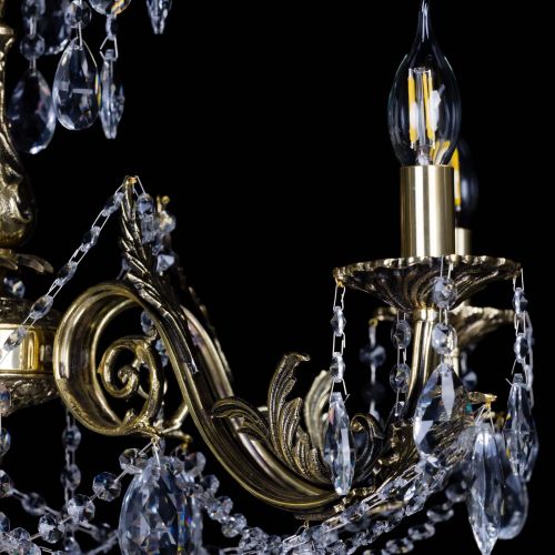 Бронзовая люстра Кассандра №5 журавлик в Сочи Гусь Хрустальный