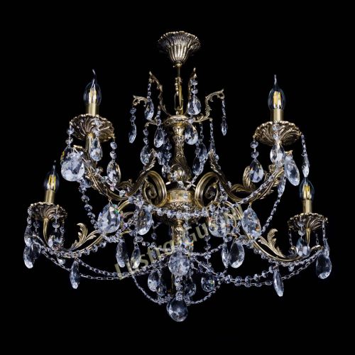 Бронзовая люстра Кассандра №5 журавлик в Сочи Гусь Хрустальный