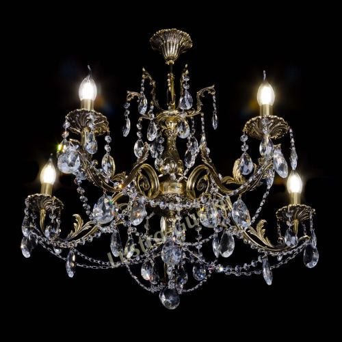 Бронзовая люстра Кассандра №5 журавлик в Сочи Гусь Хрустальный