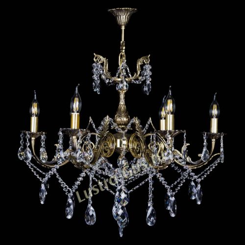 Бронзовая люстра Кассандра №6/2 баден в Сочи Гусь Хрустальный