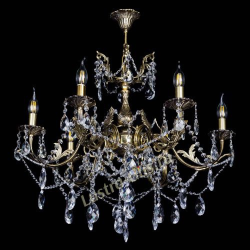 Бронзовая люстра Кассандра №6/2 баден в Сочи Гусь Хрустальный