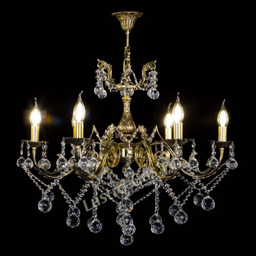 Бронзовая люстра Кассандра №6/2 шар в Сочи Гусь Хрустальный