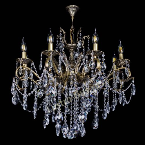 Бронзовая люстра Мелания №8/2 баден в Сочи Гусь Хрустальный