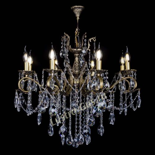 Бронзовая люстра Мелания №8/2 баден в Сочи Гусь Хрустальный