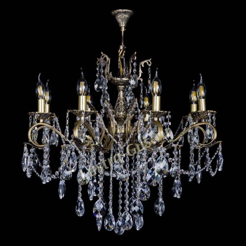 Бронзовая люстра Мелания №8/2 баден в Сочи Гусь Хрустальный