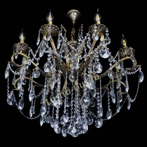 Бронзовая люстра Мелания №8/2 баден в Сочи Гусь Хрустальный