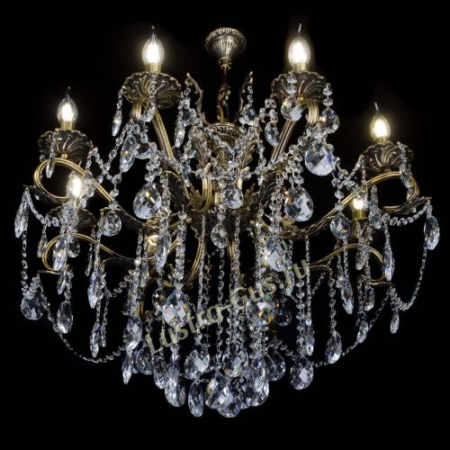 Бронзовая люстра Мелания №8/2 баден в Сочи Гусь Хрустальный