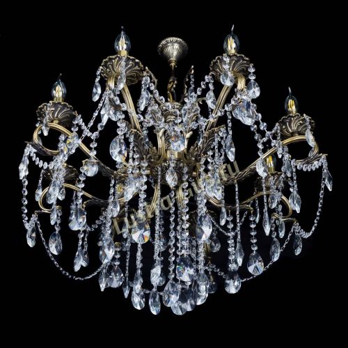 Бронзовая люстра Мелания №8/2 лучик в Сочи Гусь Хрустальный