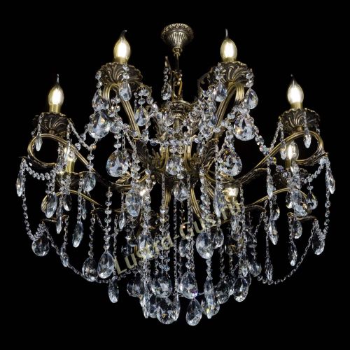 Бронзовая люстра Мелания №8/2 журавлик в Сочи Гусь Хрустальный