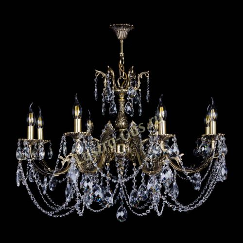 Бронзовая люстра Кассандра №8 баден в Сочи Гусь Хрустальный