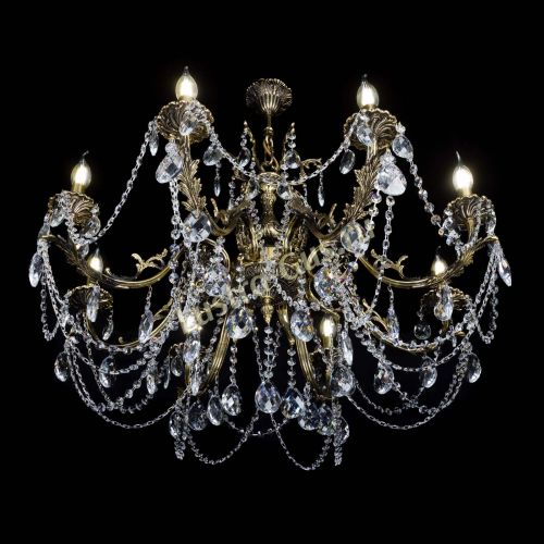 Бронзовая люстра Кассандра №8 баден в Сочи Гусь Хрустальный