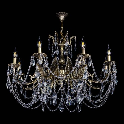 Бронзовая люстра Кассандра №8 лучик в Сочи Гусь Хрустальный