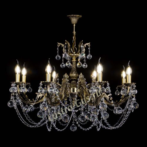 Бронзовая люстра Кассандра №8 шар в Сочи Гусь Хрустальный