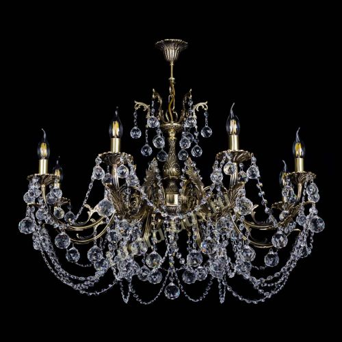 Бронзовая люстра Кассандра №8 шар в Сочи Гусь Хрустальный