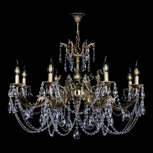 Бронзовая люстра Кассандра №8 журавлик в Сочи Гусь Хрустальный