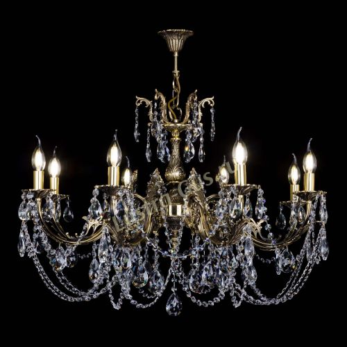 Бронзовая люстра Кассандра №8 журавлик в Сочи Гусь Хрустальный