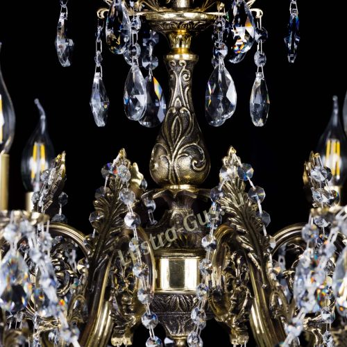 Бронзовая люстра Кассандра №8 журавлик в Сочи Гусь Хрустальный