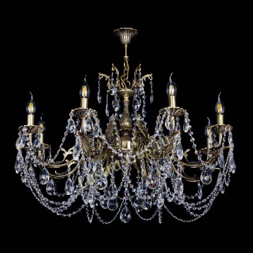 Бронзовая люстра Кассандра №8 журавлик в Сочи Гусь Хрустальный