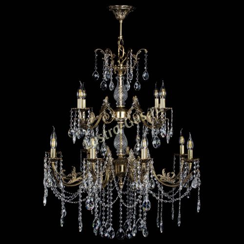 Люстра бронзовая Кассандра Алфея №12 баден в Сочи Гусь Хрустальный
