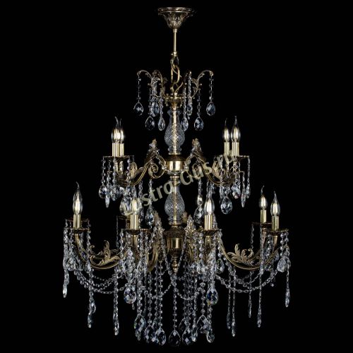 Люстра бронзовая Кассандра Алфея №12 баден в Сочи Гусь Хрустальный