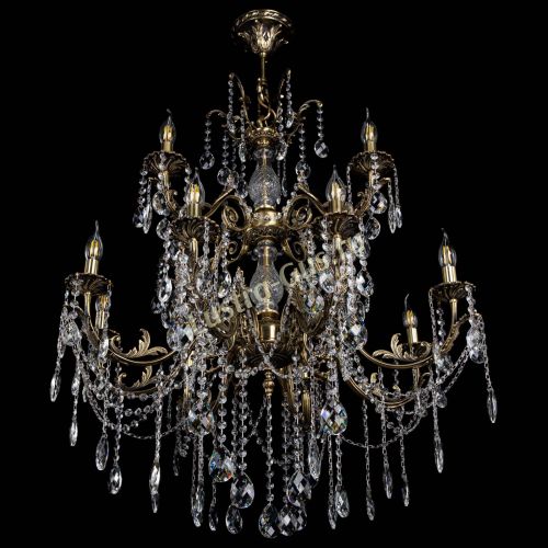 Люстра бронзовая Кассандра Алфея №12 баден в Сочи Гусь Хрустальный