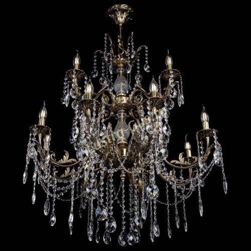 Люстра бронзовая Кассандра Алфея №12 баден в Сочи Гусь Хрустальный