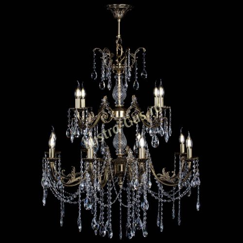 Люстра бронзовая Кассандра Алфея №12 журавлик в Сочи Гусь Хрустальный