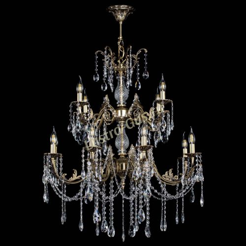 Люстра бронзовая Кассандра Алфея №12 журавлик в Сочи Гусь Хрустальный