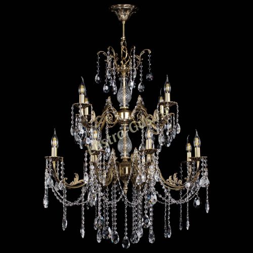 Люстра бронзовая Кассандра Алфея №12 звездочка в Сочи Гусь Хрустальный