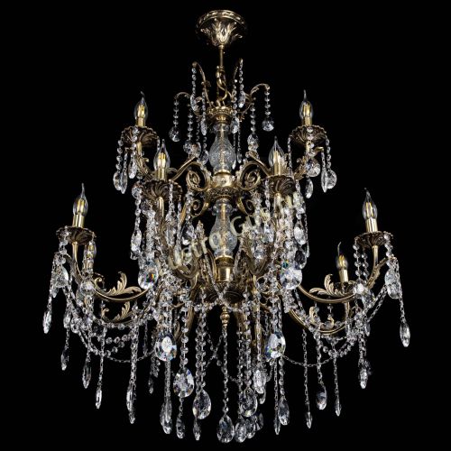 Люстра бронзовая Кассандра Алфея №12 звездочка в Сочи Гусь Хрустальный