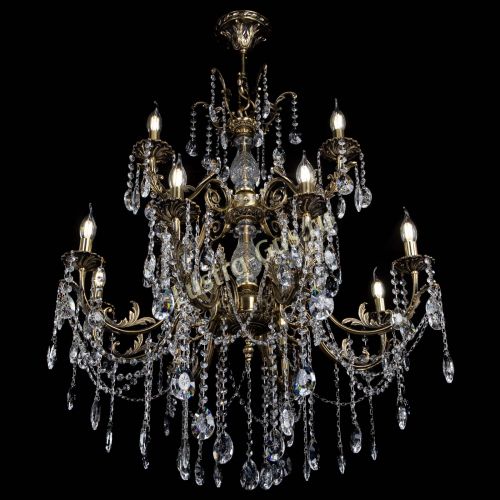 Люстра бронзовая Кассандра Алфея №12 звездочка в Сочи Гусь Хрустальный